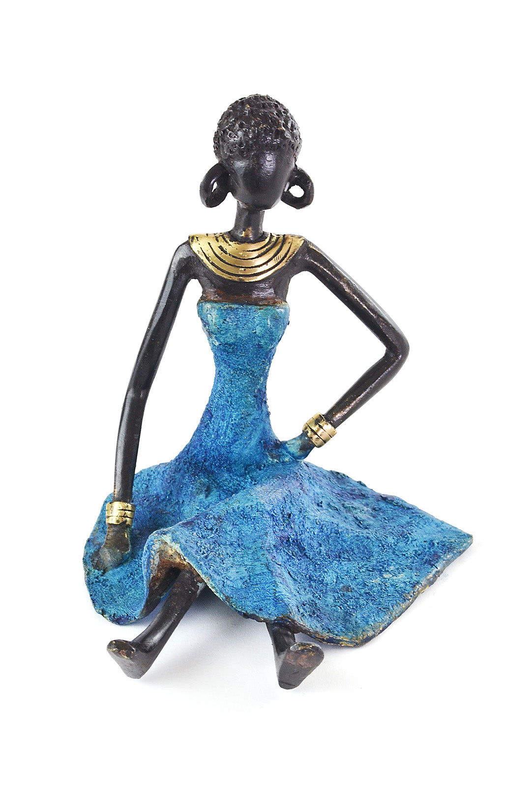 Serenity Burkina Bronze Sculpture