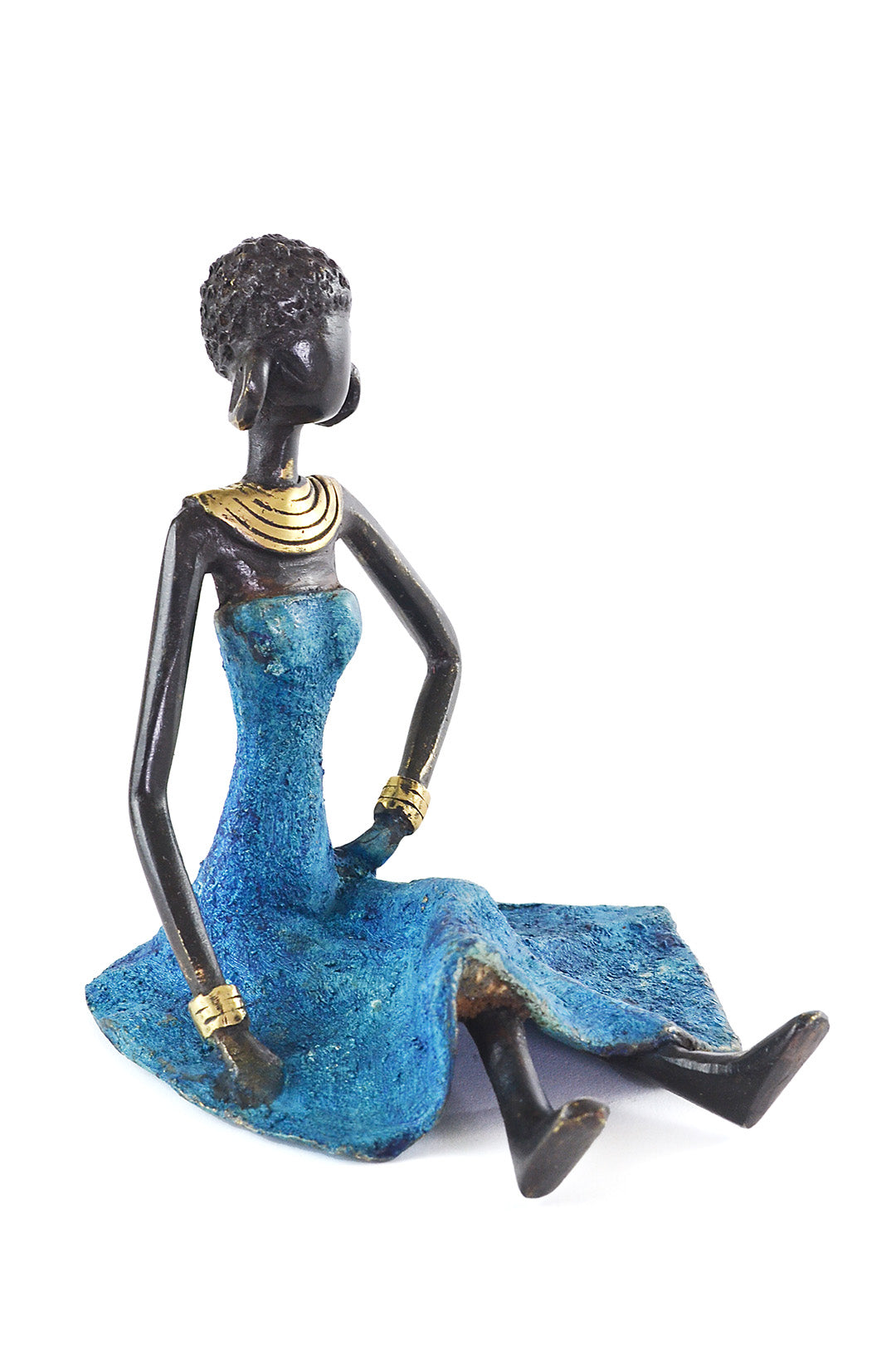 Serenity Burkina Bronze Sculpture