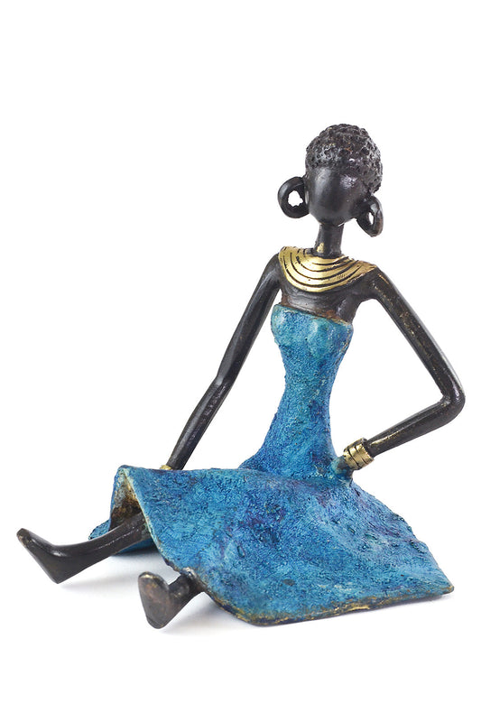 Serenity Burkina Bronze Sculpture