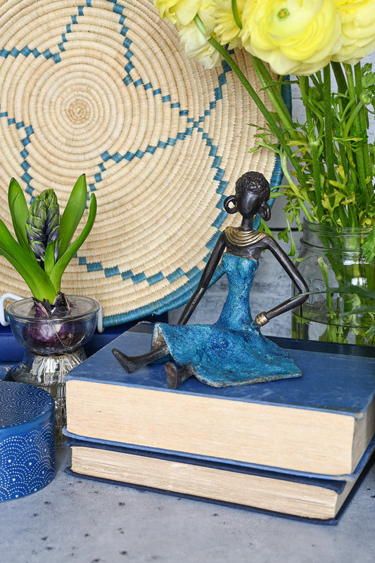 Serenity Burkina Bronze Sculpture