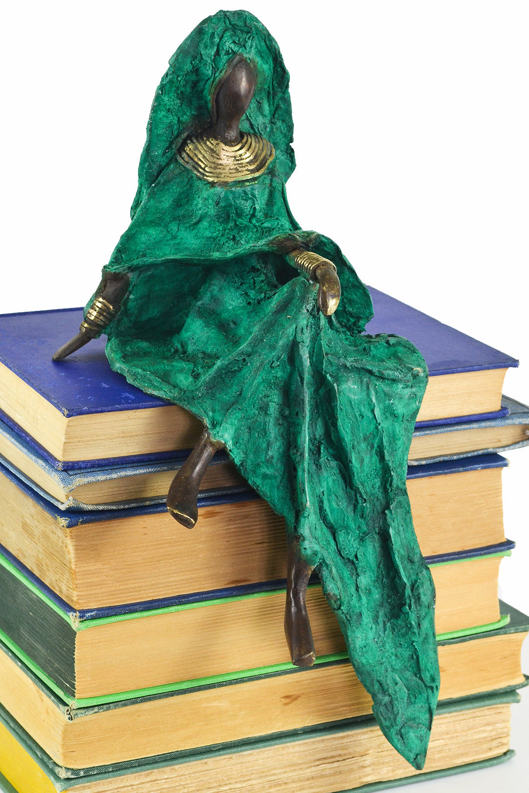 Emerald Elegance Burkina Bronze Sculpture