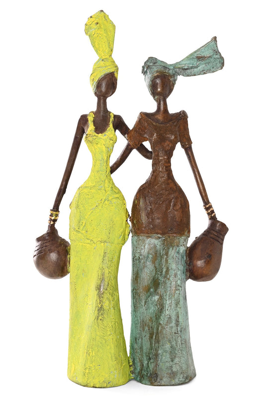 By Your Side Burkina Bronze Sculpture