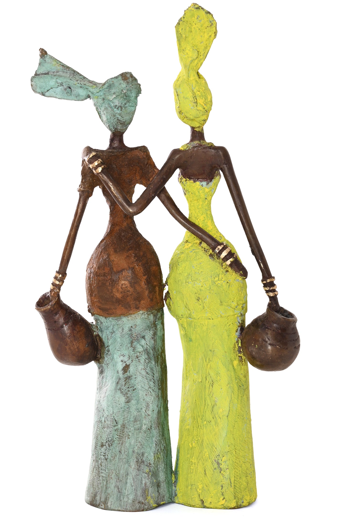 By Your Side Burkina Bronze Sculpture