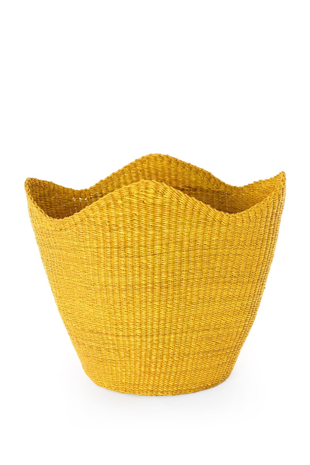 Yellow Elephant Grass Tulip Baskets