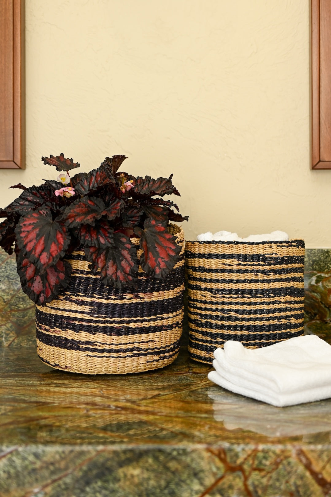 Marled Elephant Grass Nesting Baskets