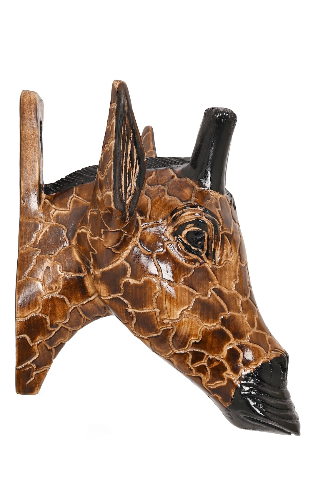 Jacaranda Giraffe Wall Mask from Kenya
