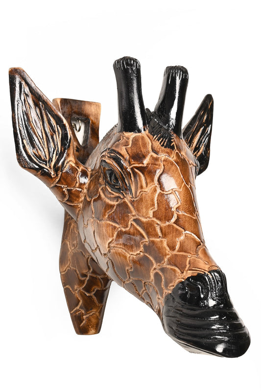Jacaranda Giraffe Wall Mask from Kenya