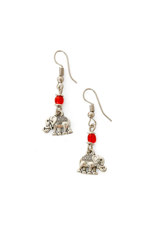 Elephant Charm Earrings