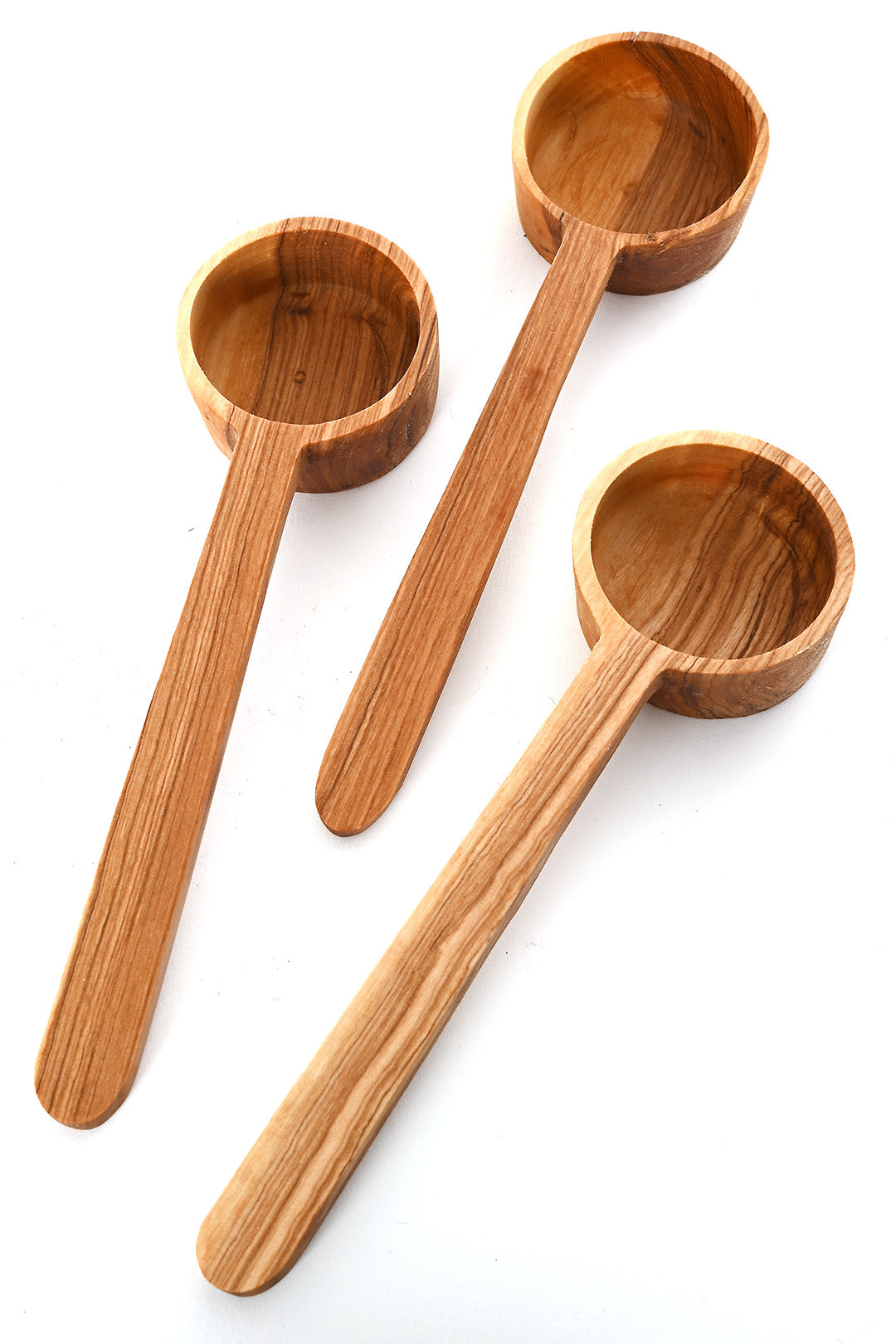 Olive Wood Flat Bottom Coffee Scoop