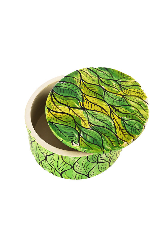 Hand-painted Botanical Soapstone Desktop Box