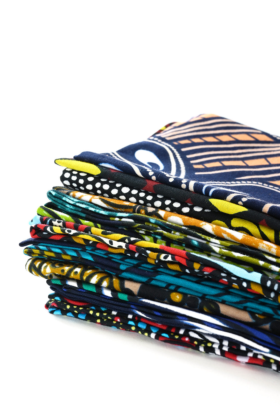 Set of 4 Assorted Colorful Kitenge Dinner Napkins