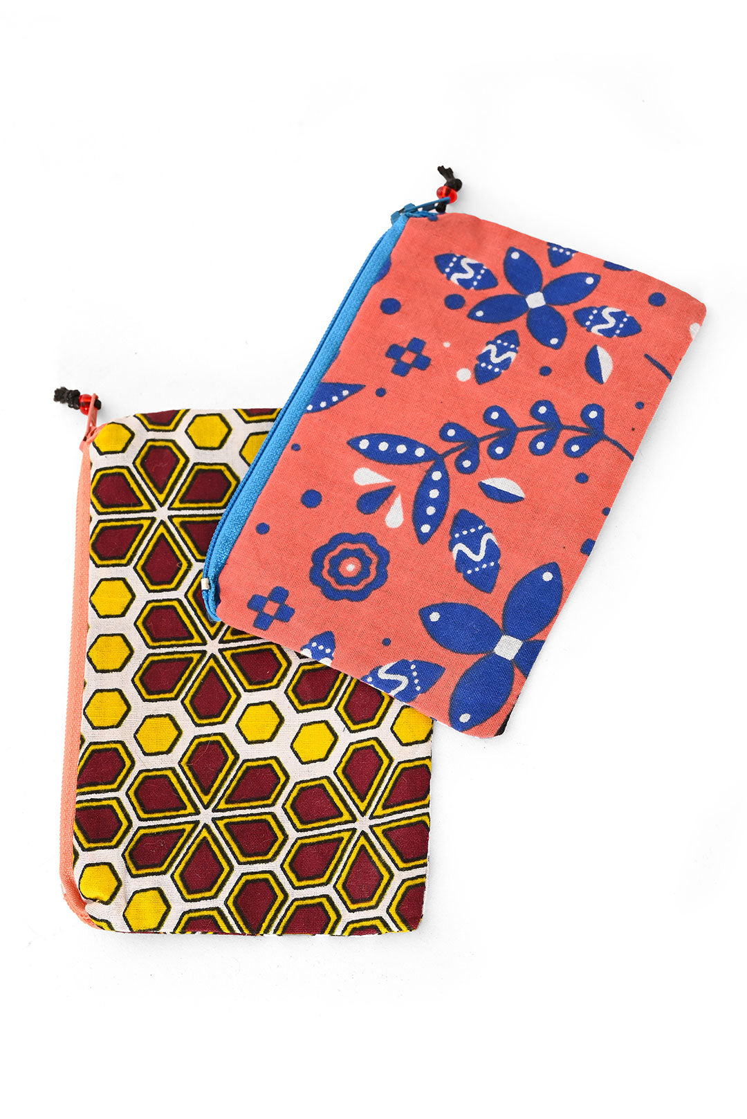 Wax Cloth Pocket Pouches in Assorted Colors