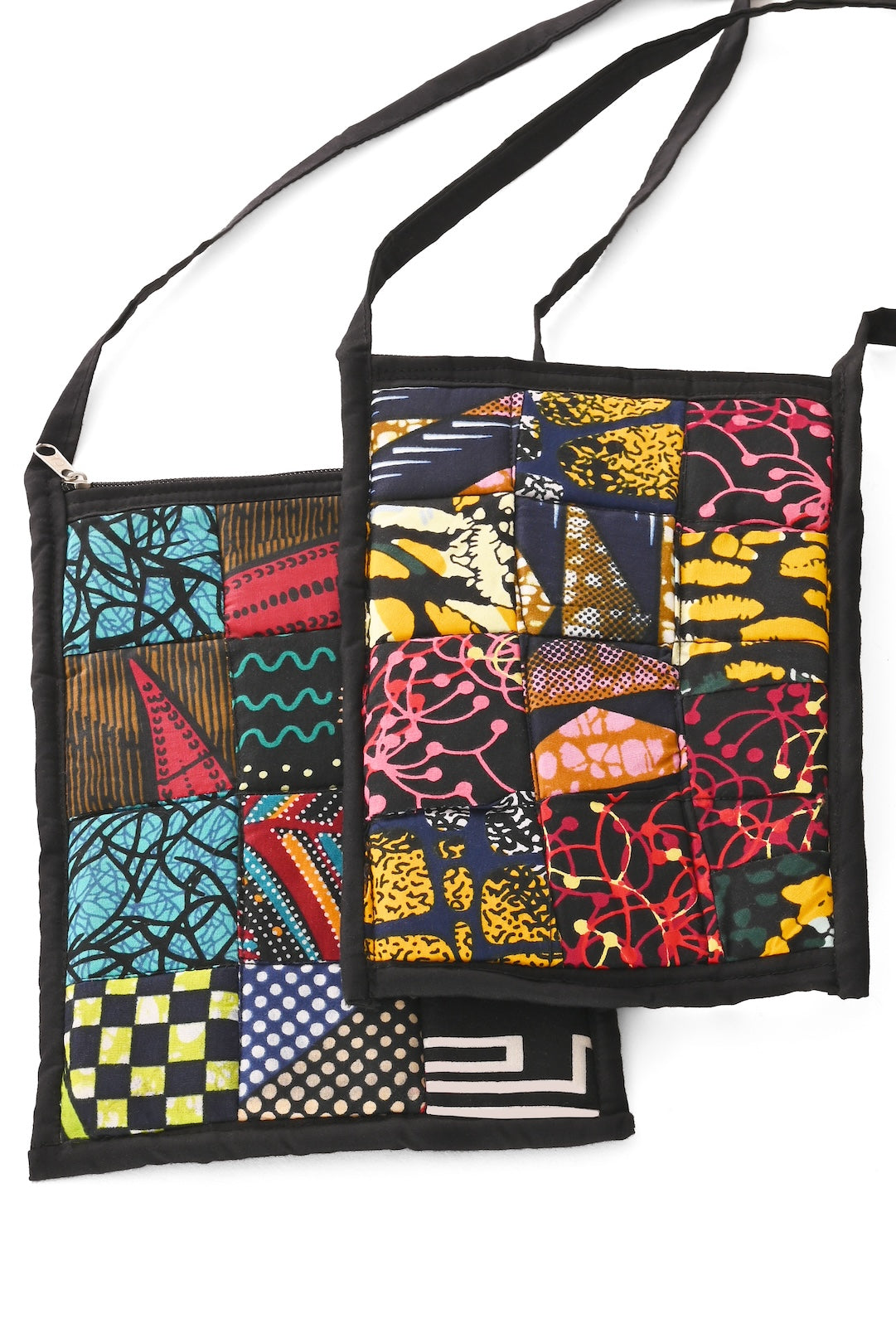 Colorful Patchwork Crossbody Purse - Assorted