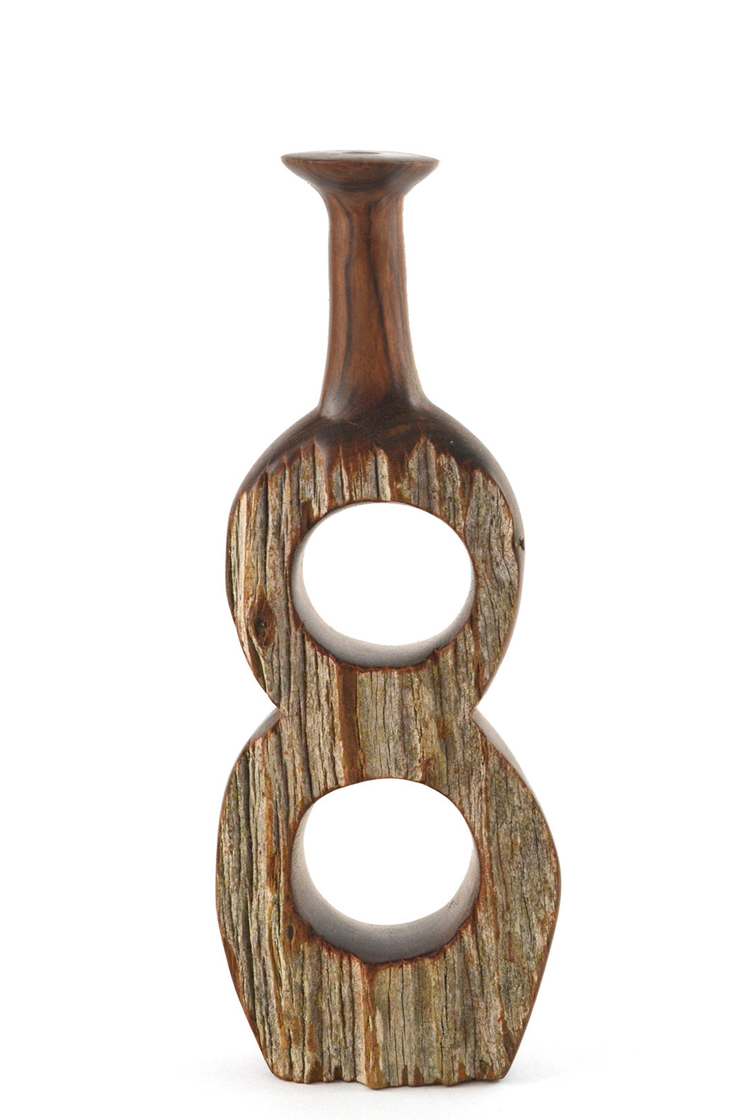 Small Mozambican Sandalwood Infinity Stem Vase