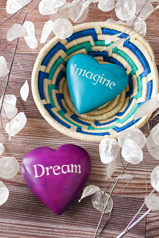 Kisii Stone Wise Words Heart: Imagine