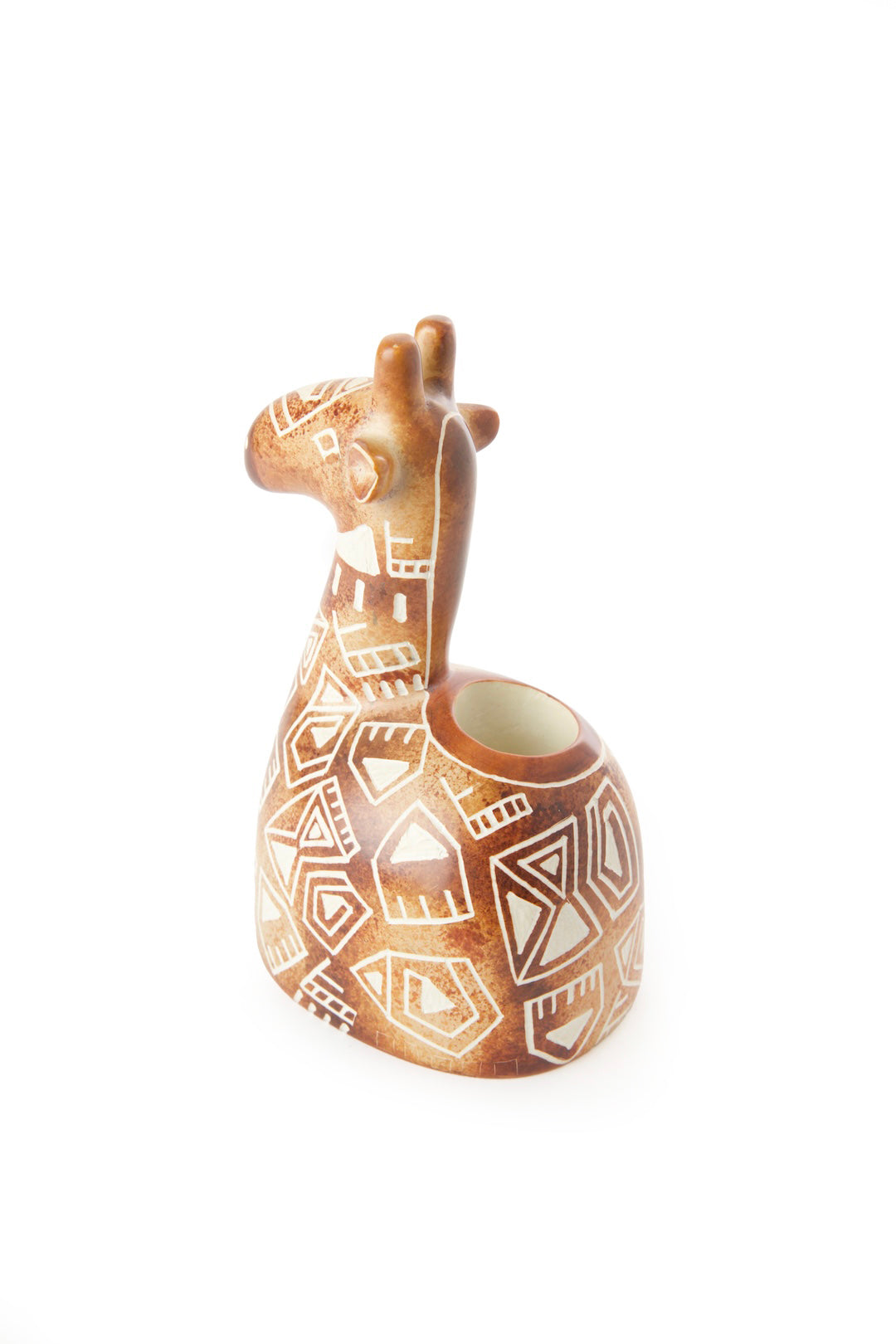 Soapstone Giraffe Taper Candle Holder