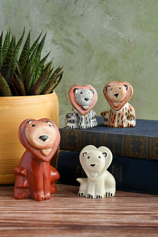 Large Soapstone Sweetheart Lion