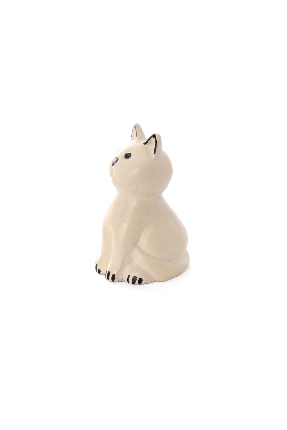Natural Soapstone Shortcake Kitty Cat