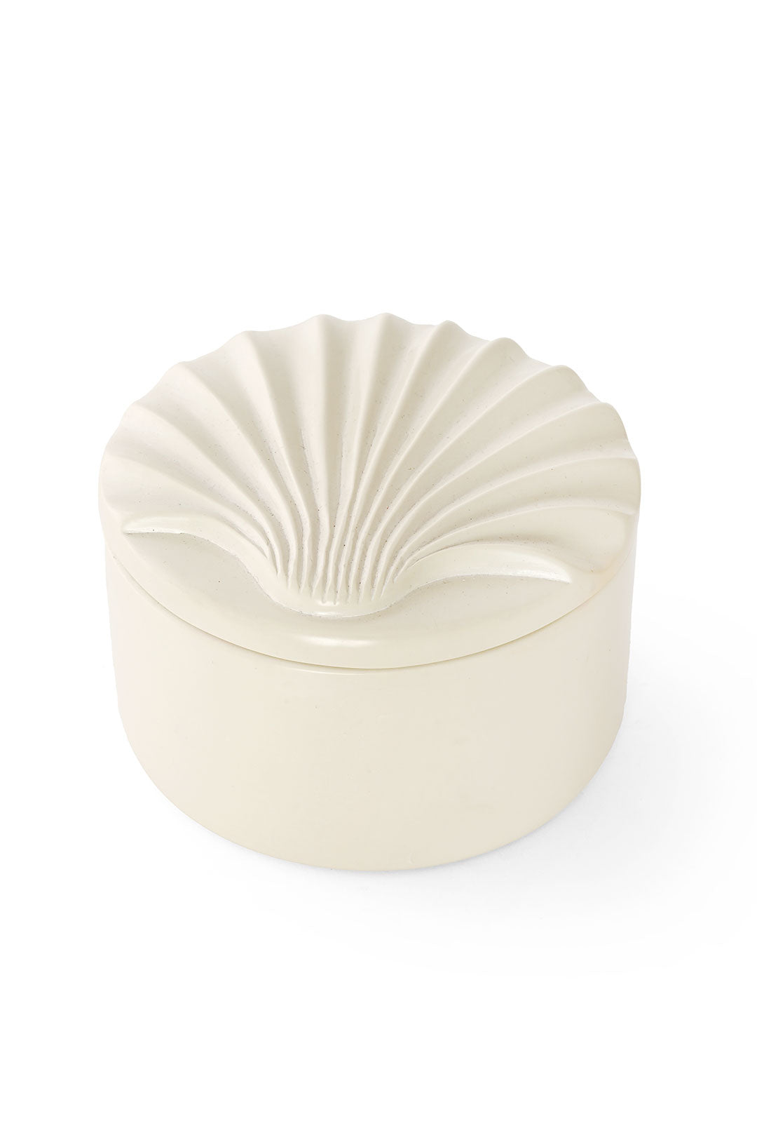 All Natural Soapstone Scallop Shell Storage Box