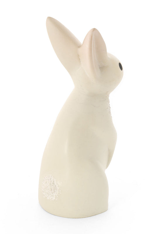 Natural Textured Soapstone Bunny Rabbit Sculpture
