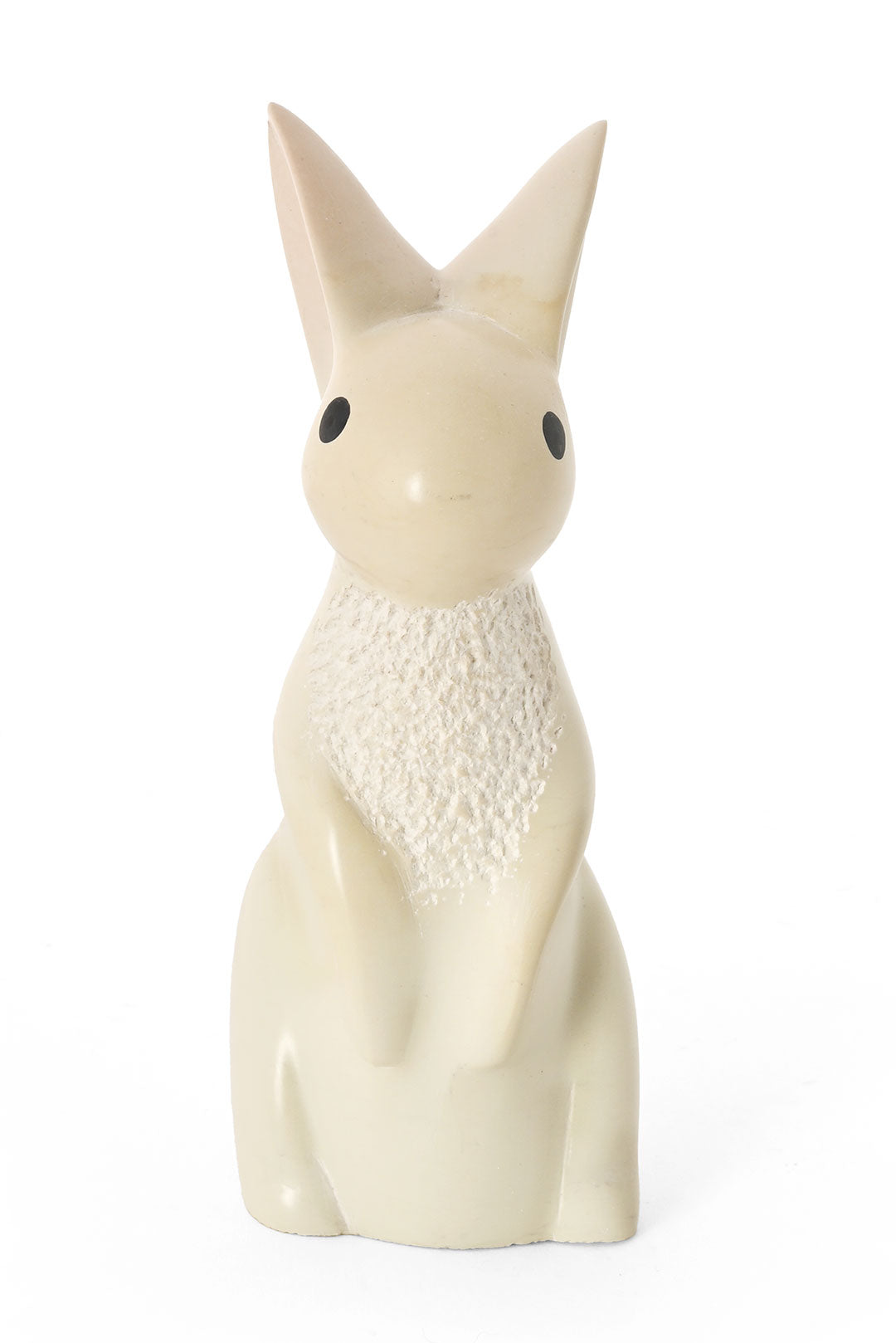 Natural Textured Soapstone Bunny Rabbit Sculpture
