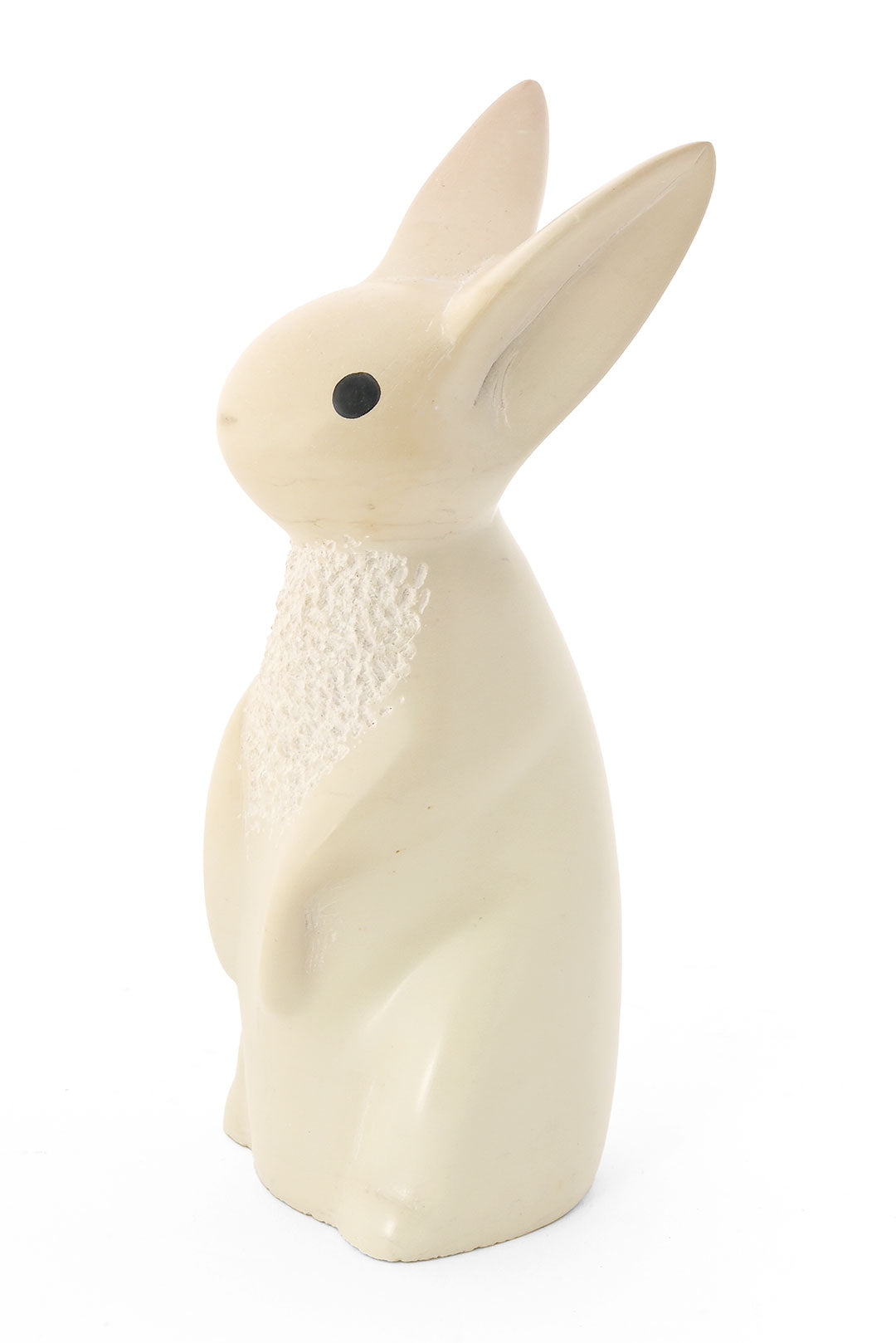 Natural Textured Soapstone Bunny Rabbit Sculpture