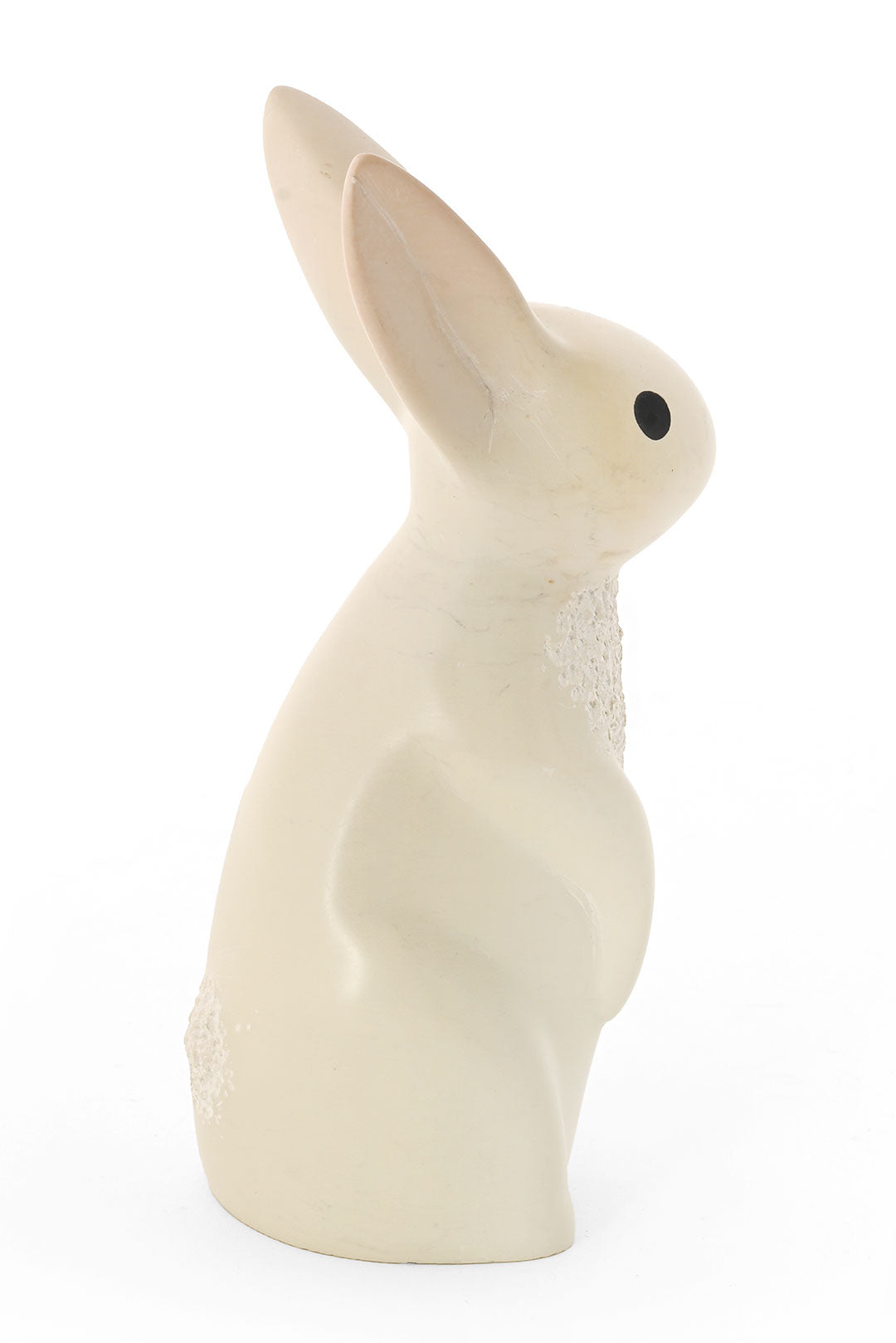 Natural Textured Soapstone Bunny Rabbit Sculpture