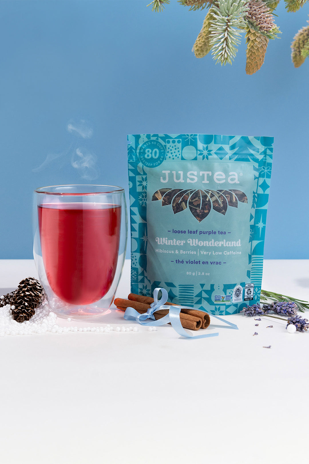 JusTea Winter Wonderland Loose Leaf Tea