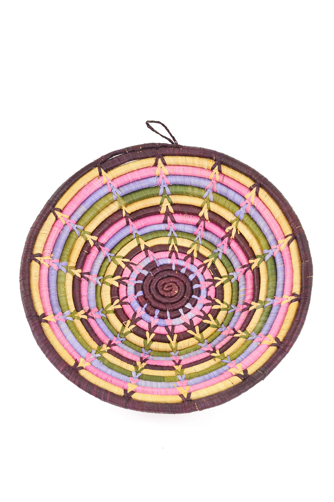 Ugandan Flower Garden Raffia Coil Baskets