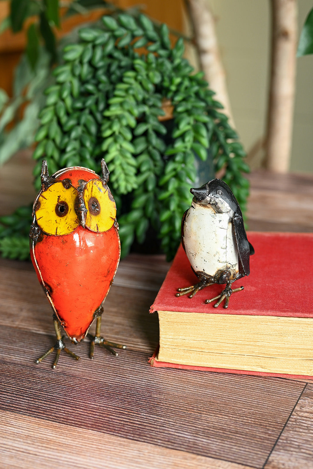Itty Bitty Recycled Metal Penguin Sculpture