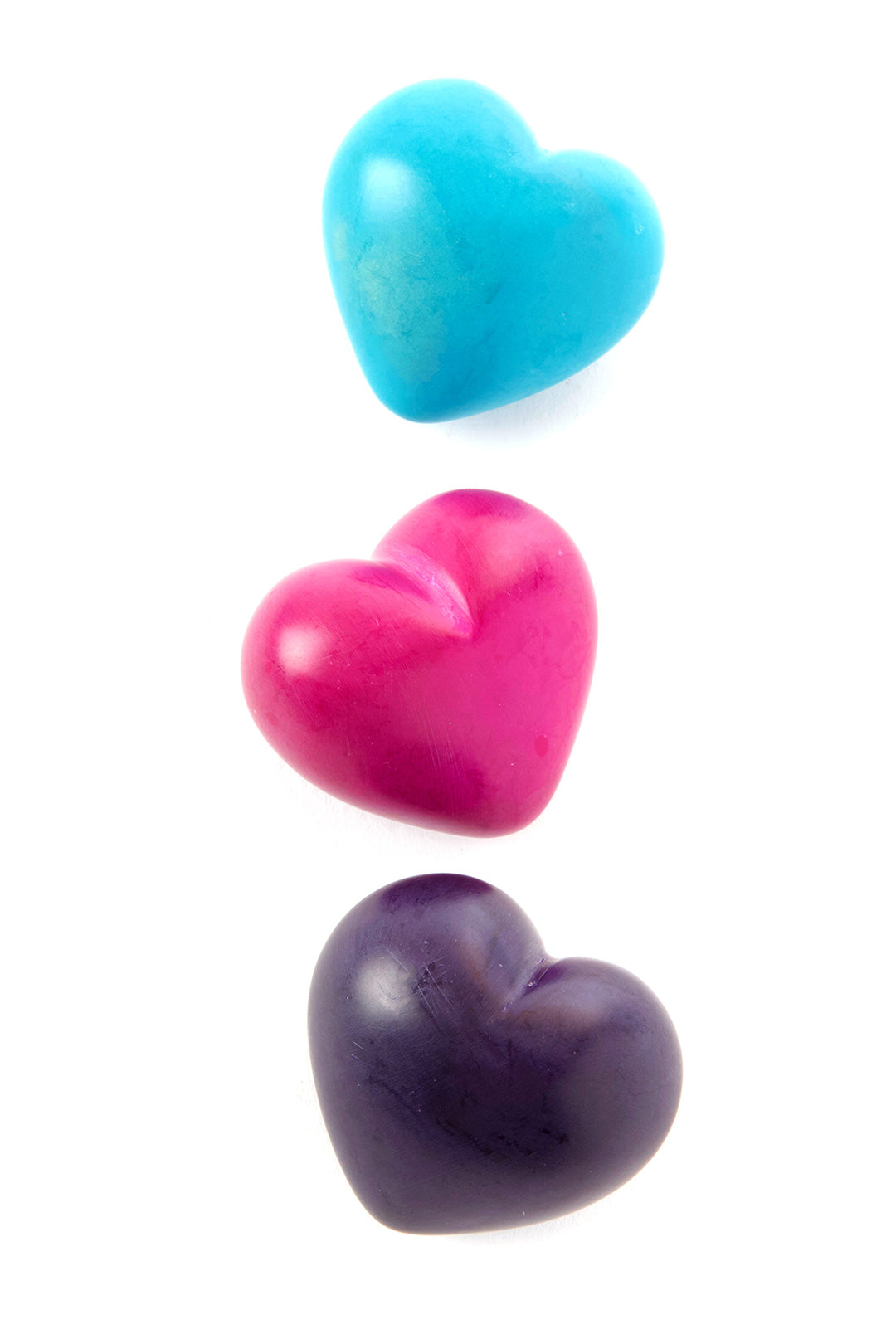 Dozen Solid Color Soapstone Sweet Hearts