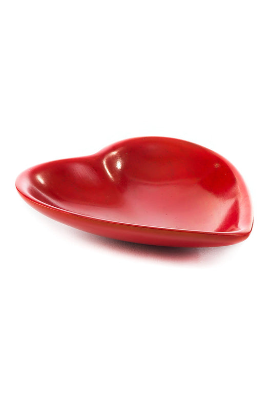 Red Heart Decorative Soapstone Dish