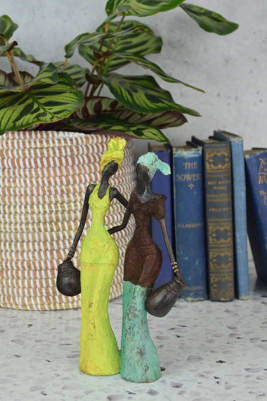 By Your Side Burkina Bronze Sculpture