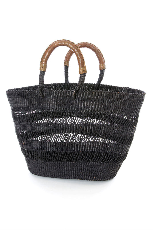 Black Lace Weave Short Shopper from Ghana