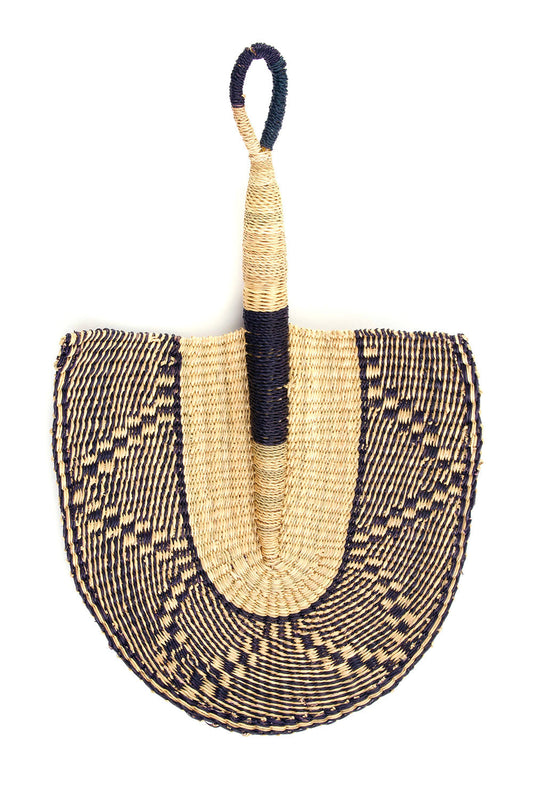 Dusk to Dawn Elephant Grass African Hand Fan