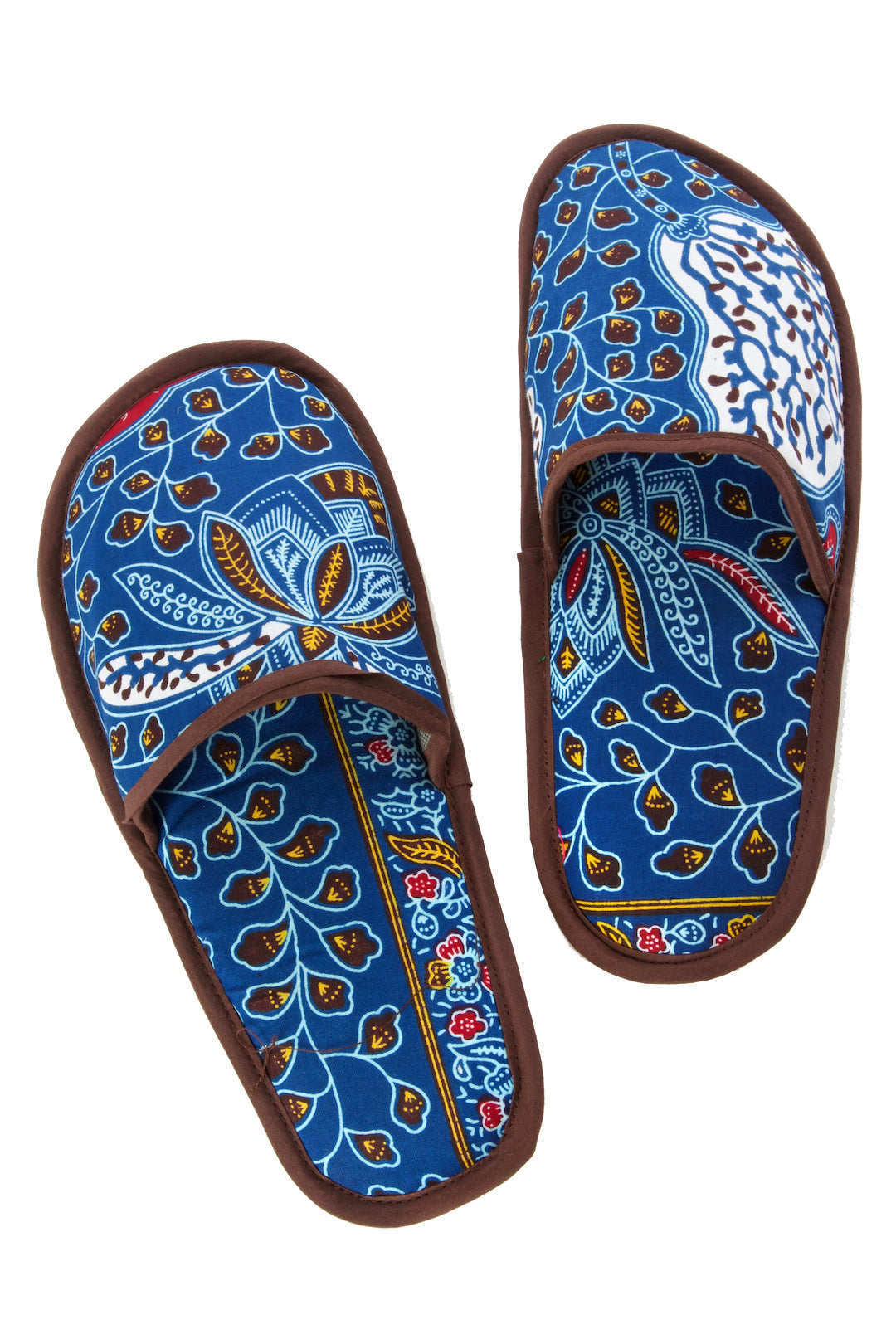 Small Assorted Ankara Cloth House Slippers from Ghana