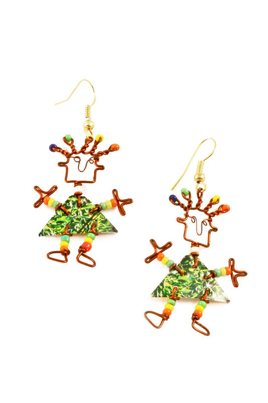 Aluminum Funky People Earrings