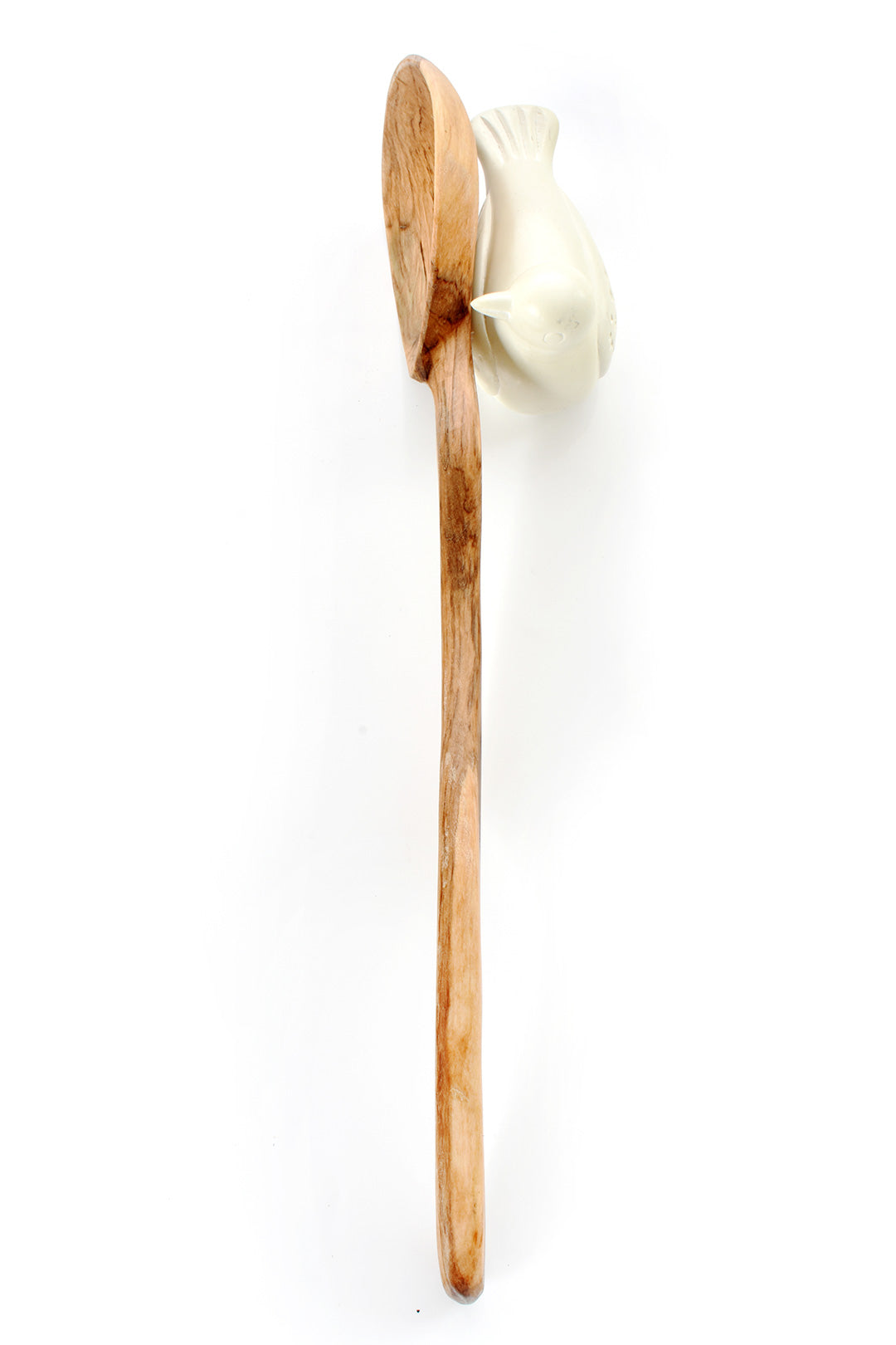 Wild Olive Wood Notched Ladle