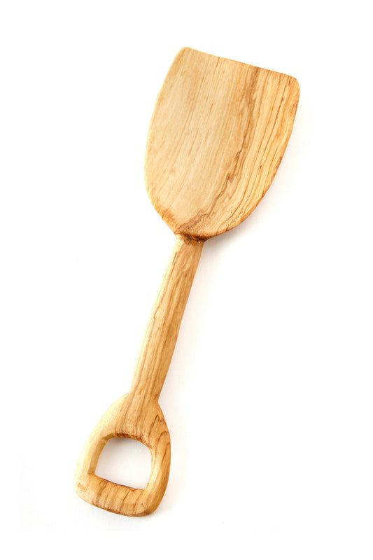 Medium Wild Olive Wood Bin Shovel