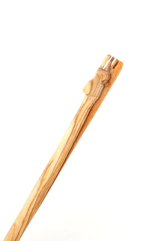 Wild Olive Wood Tea Spoon with Giraffe Handle