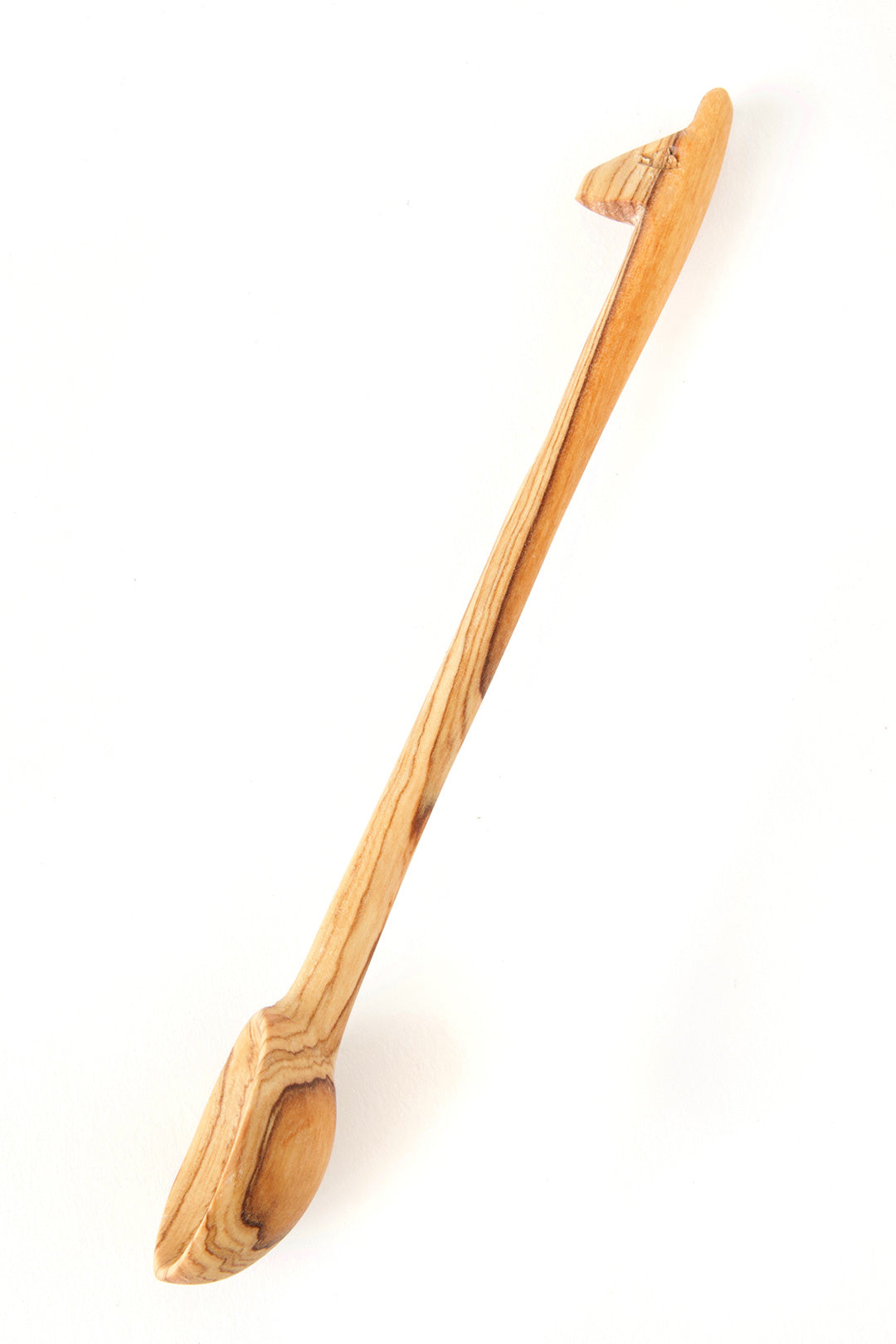 Wild Olive Wood Tea Spoon with Giraffe Handle