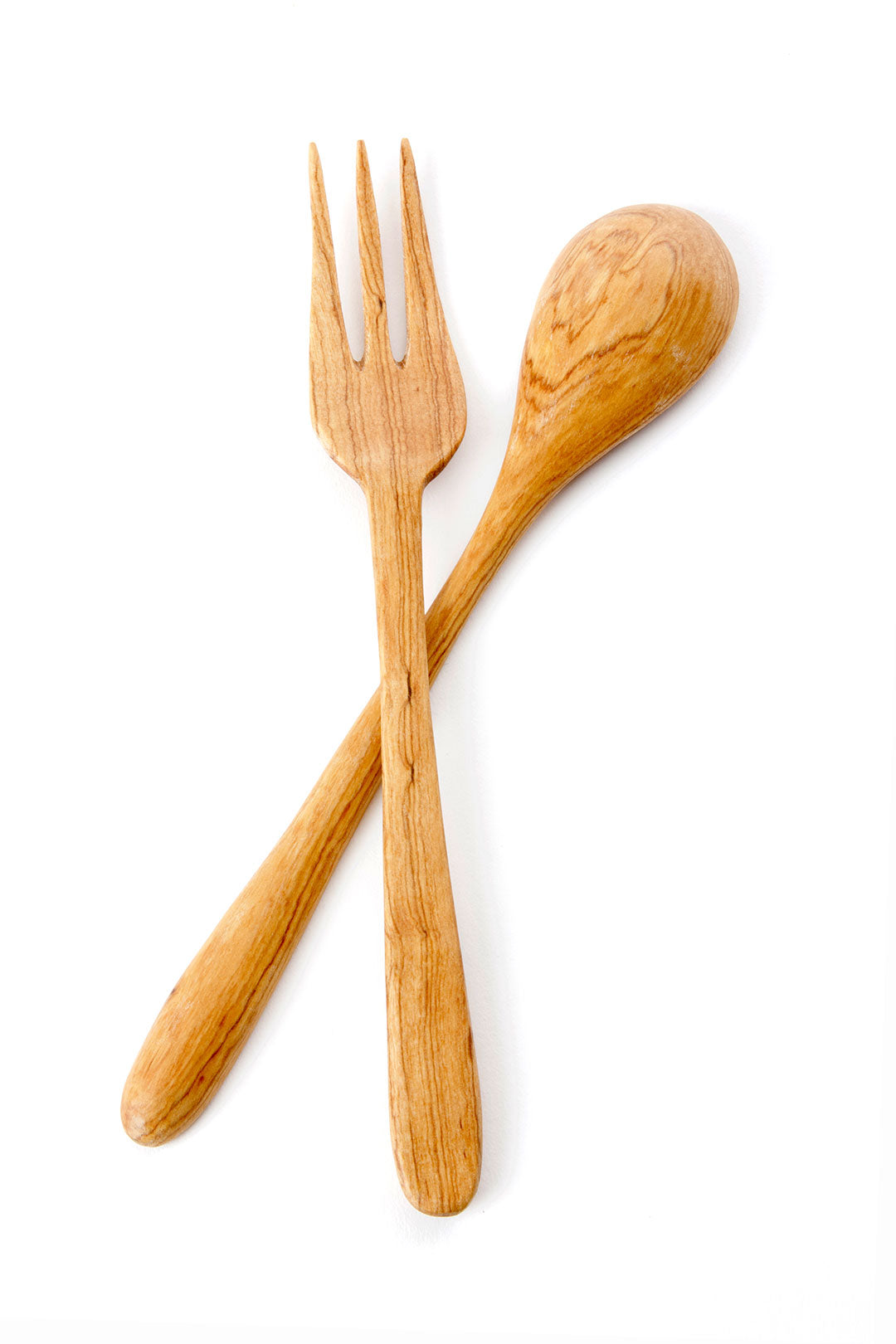 Wild Olive Wood Fork & Spoon Set