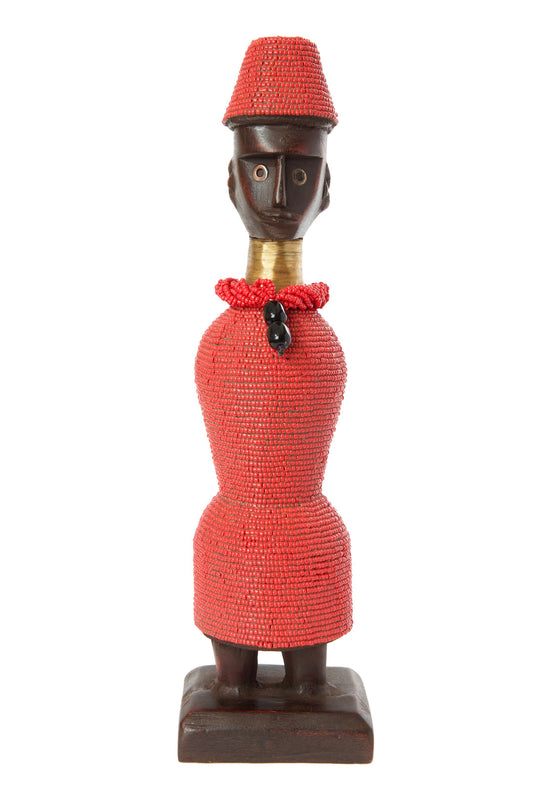 14" Beaded Namji Doll with Necklace and Hat