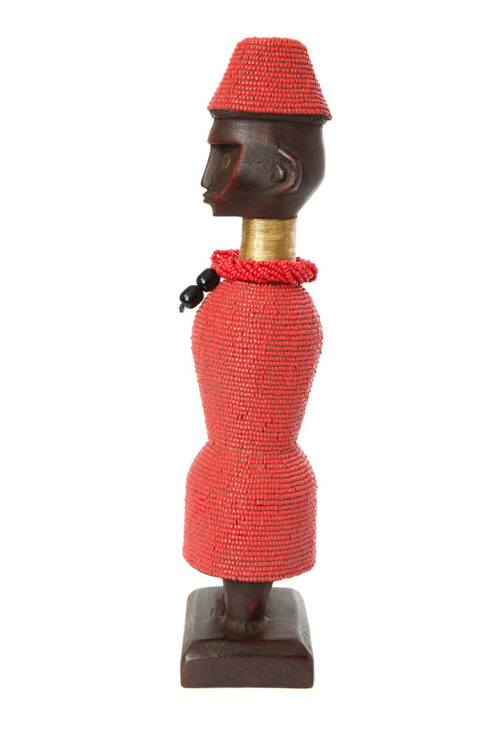 14" Beaded Namji Doll with Necklace and Hat