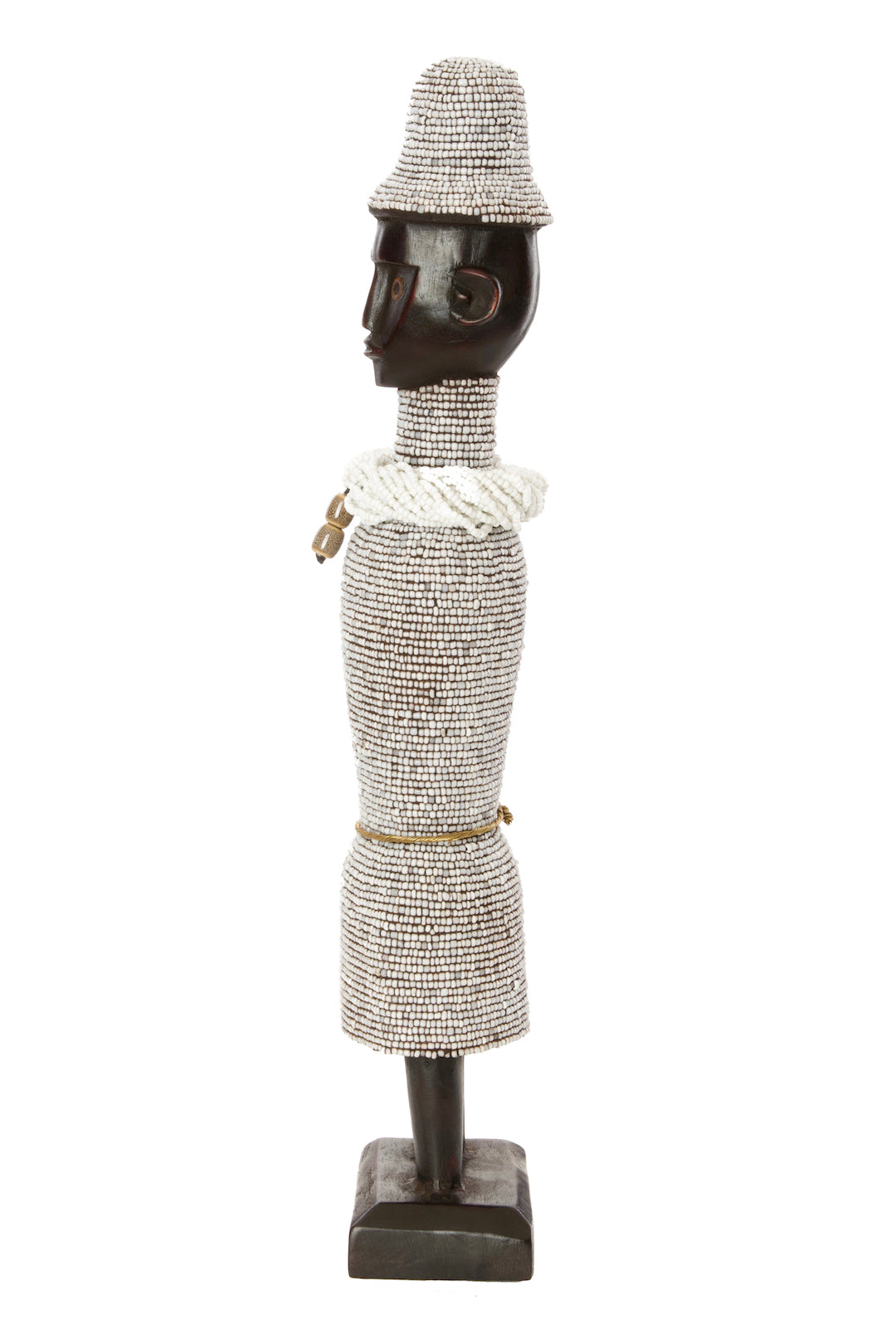 19" Beaded Namji Dolls with Necklaces and Hats