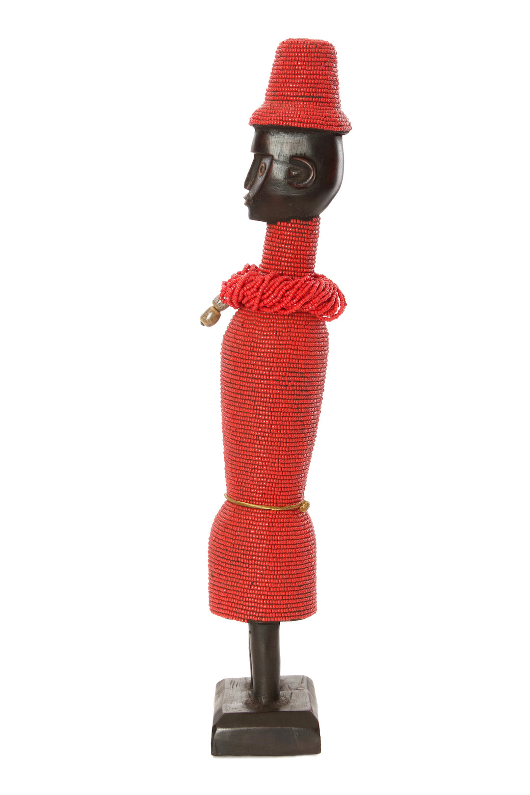19" Beaded Namji Dolls with Necklaces and Hats