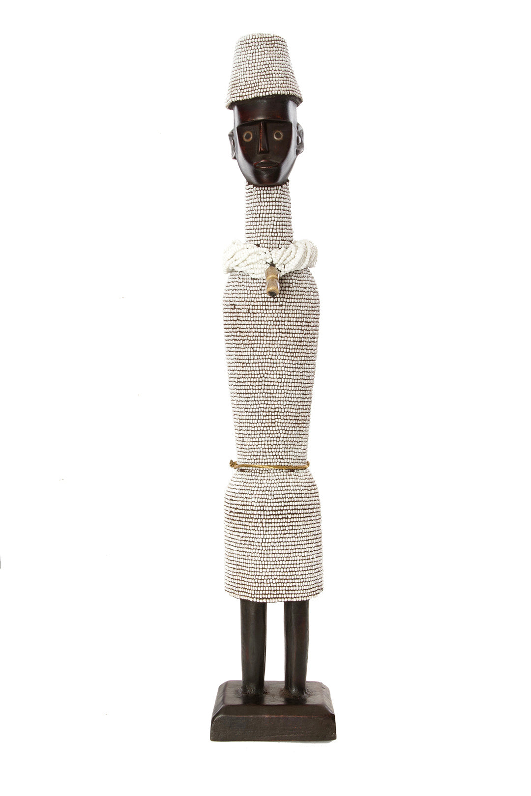 24" Beaded Namji Dolls with Necklaces and Hats