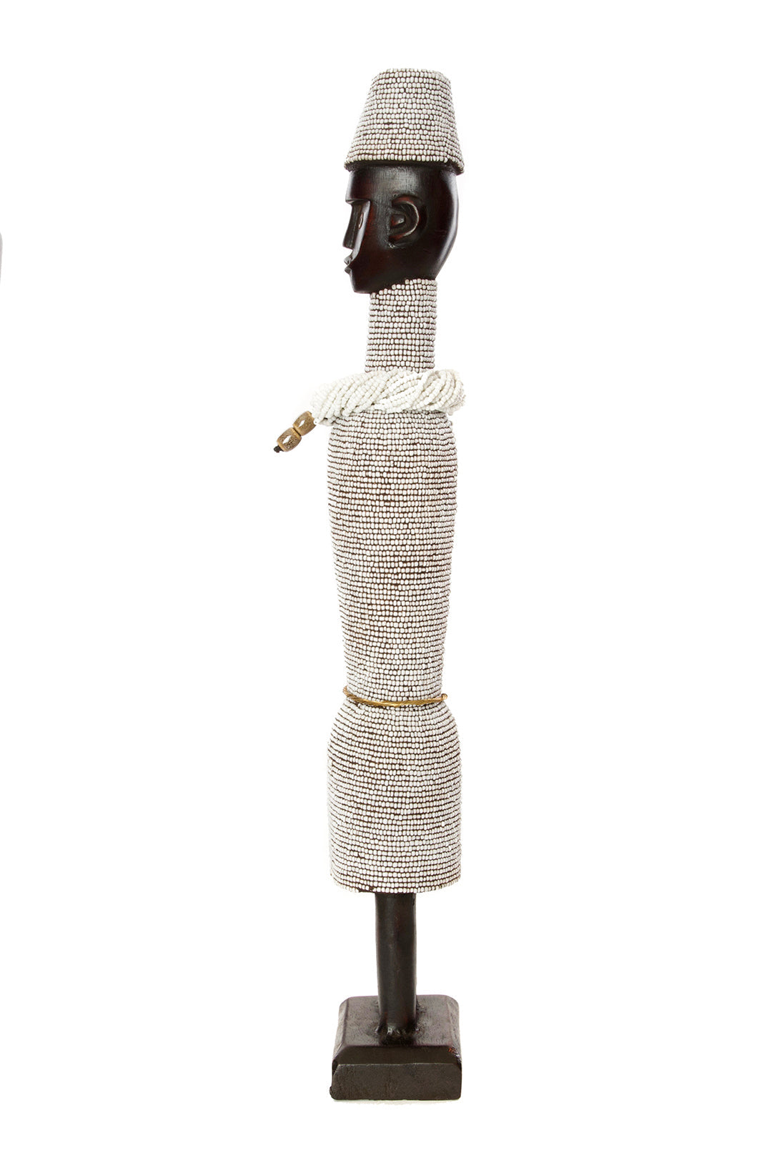 24" Beaded Namji Dolls with Necklaces and Hats