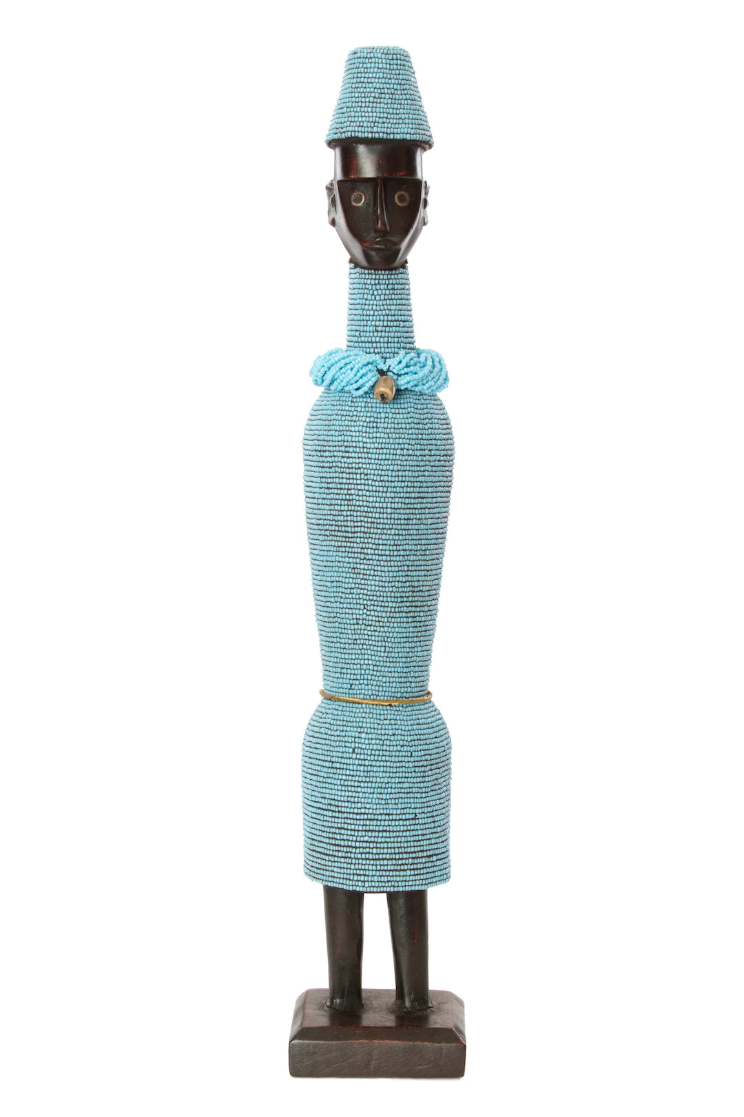 24" Beaded Namji Dolls with Necklaces and Hats