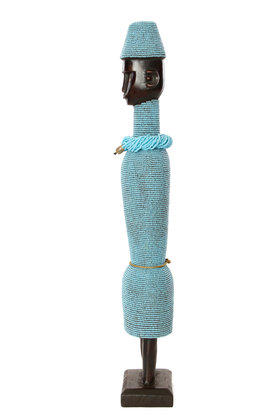 24" Beaded Namji Dolls with Necklaces and Hats